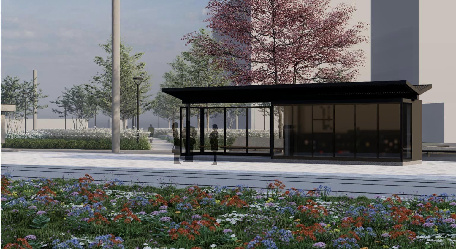 Коцепция парка возле метро 