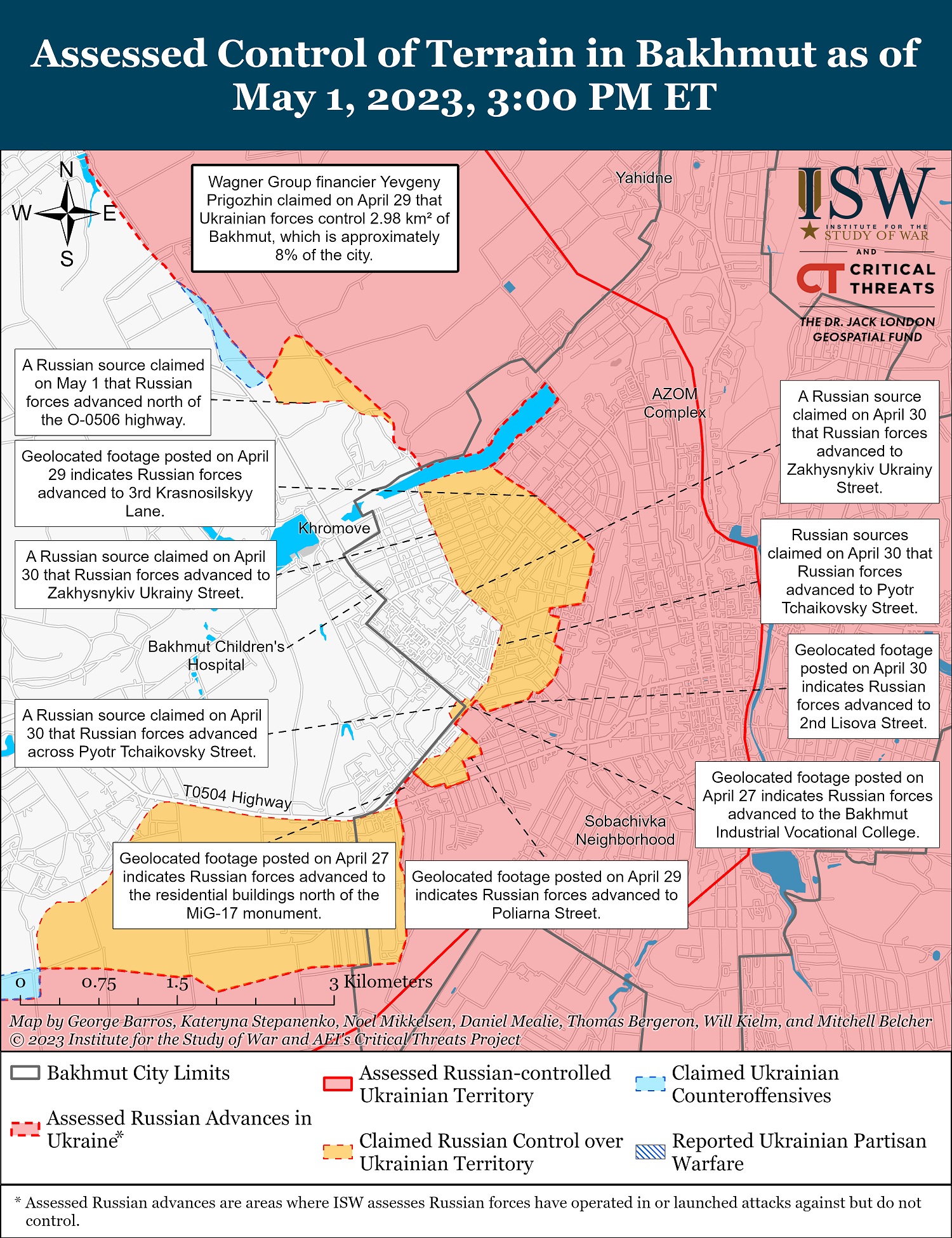 Карта боевых действий в Украине 2 мая.