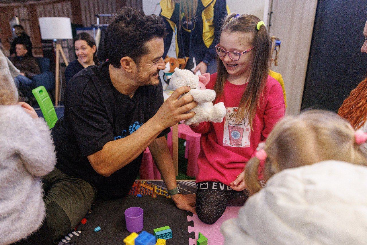 Британський актор Орландо Блум приїхав до України.