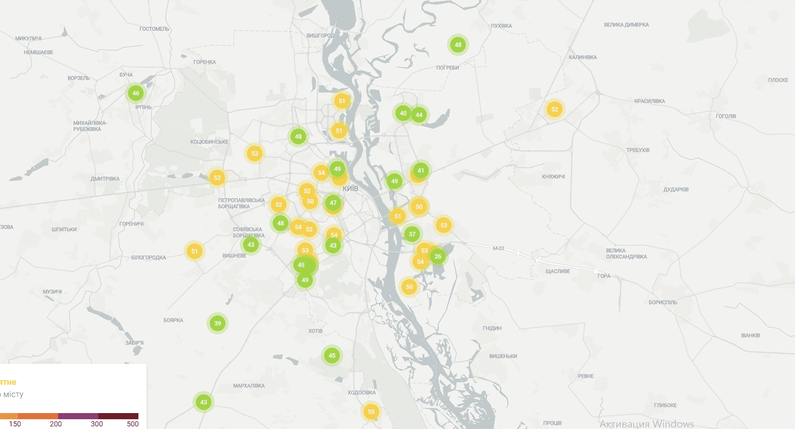 Как выглядит интерактивная карта.