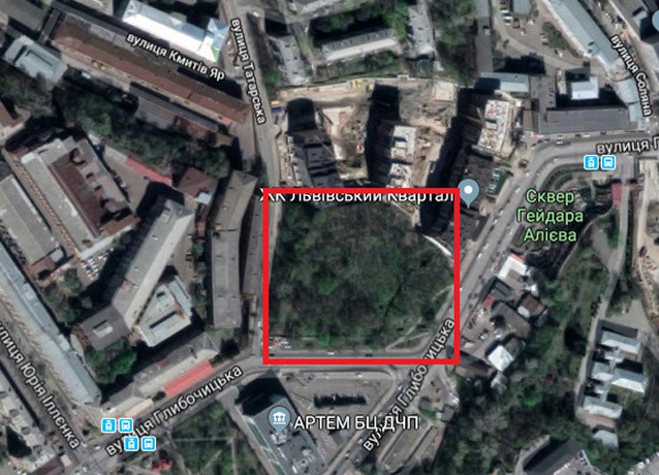 На Татарке вырубили сквер: тут хотят построить церковь мормонов фото 1