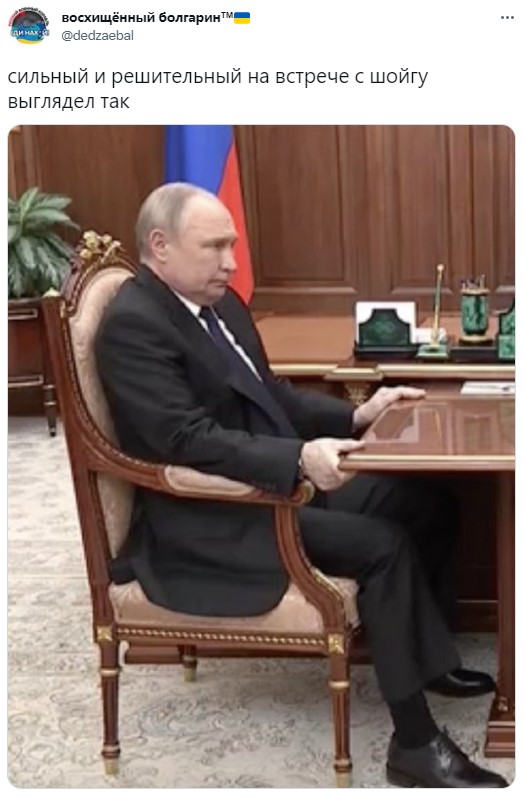 Встреча Путина и Шойгу превратилась в мемы: подборка фото 7 6