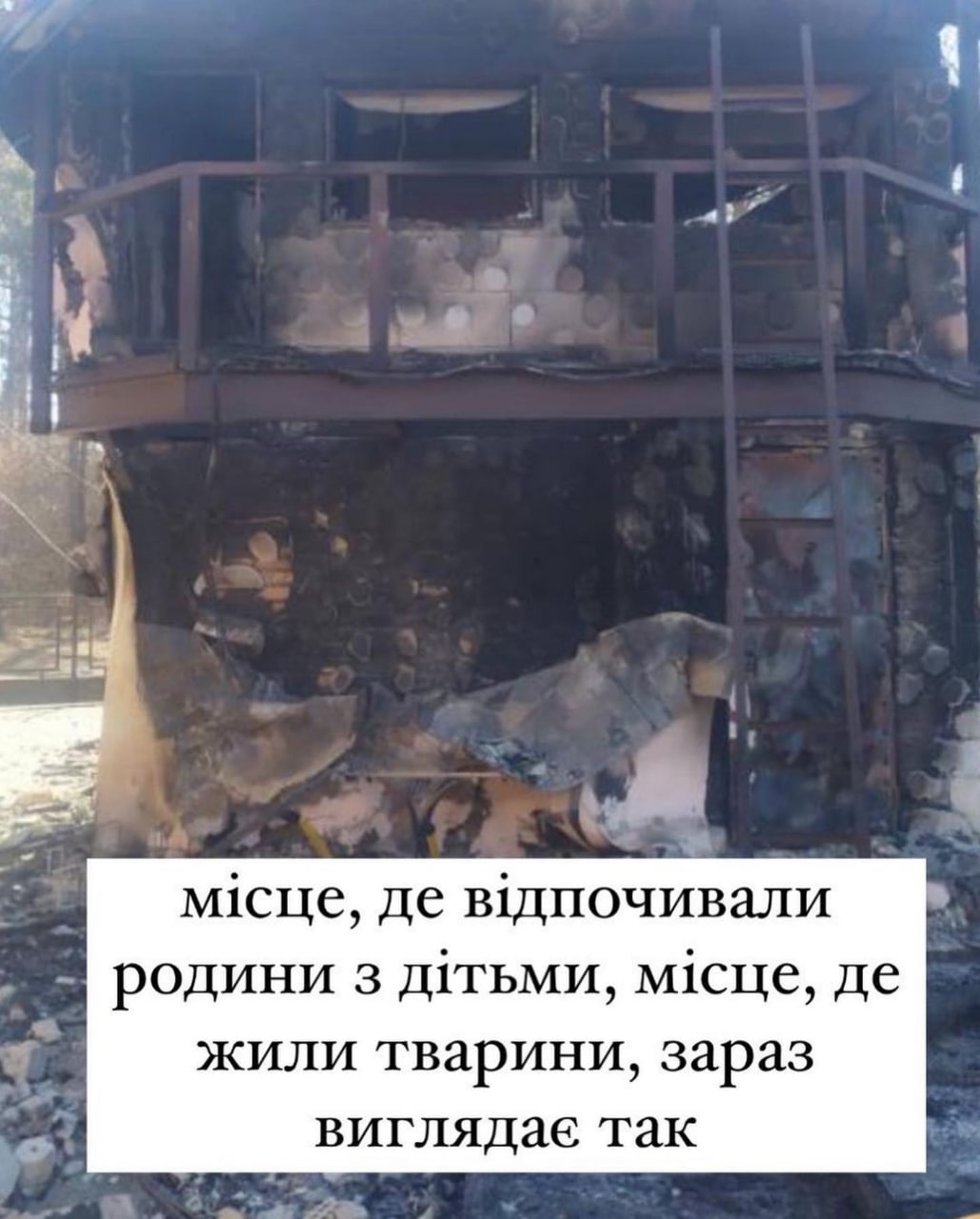 На Київщині окупанти обстріляли еко-парк 