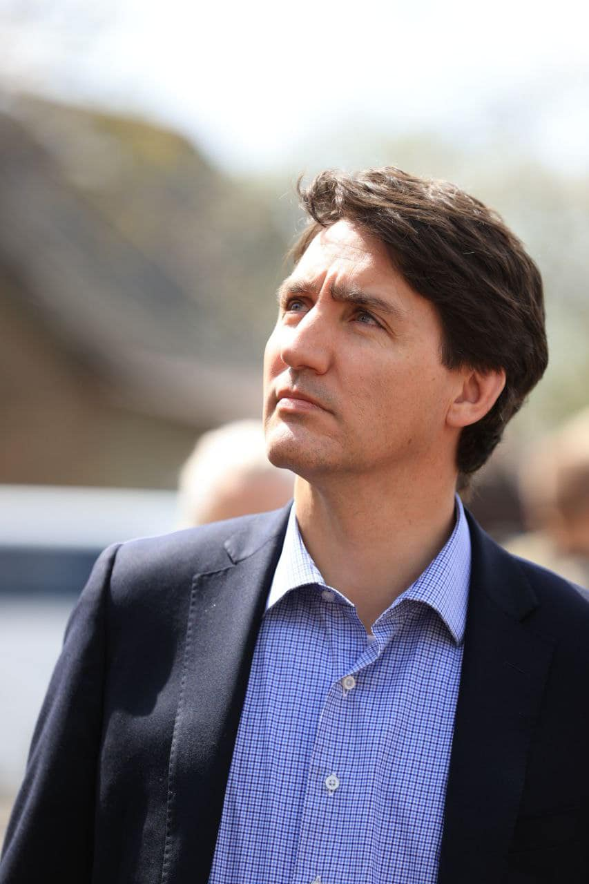 Премьер-министр Канады Джастин Трюдо посетил Ирпень. || Фото: Олександр Маркушин