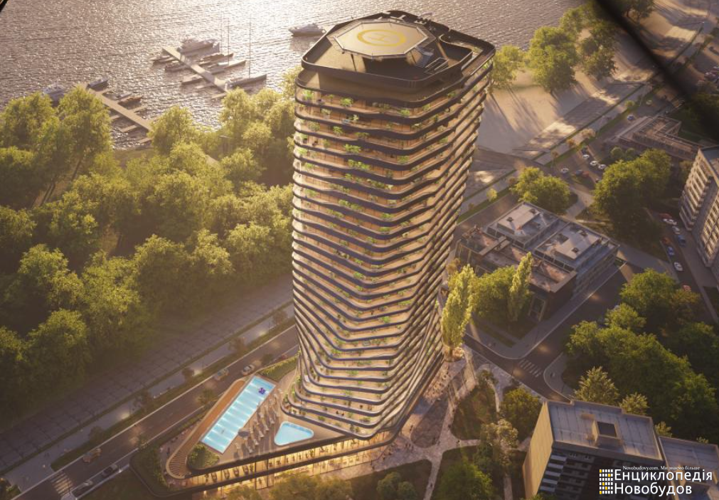 На Оболоні збудують елітний 30-поверховий ЖК з вертолітним майданчиком.
