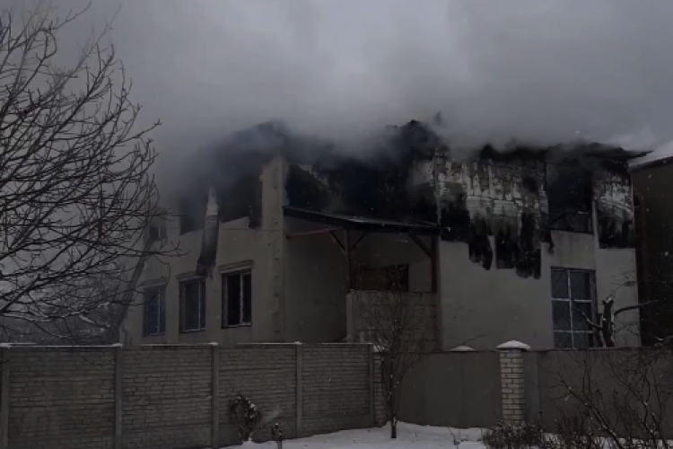 Пожар в доме престарелых "Золотое время" в Харькове