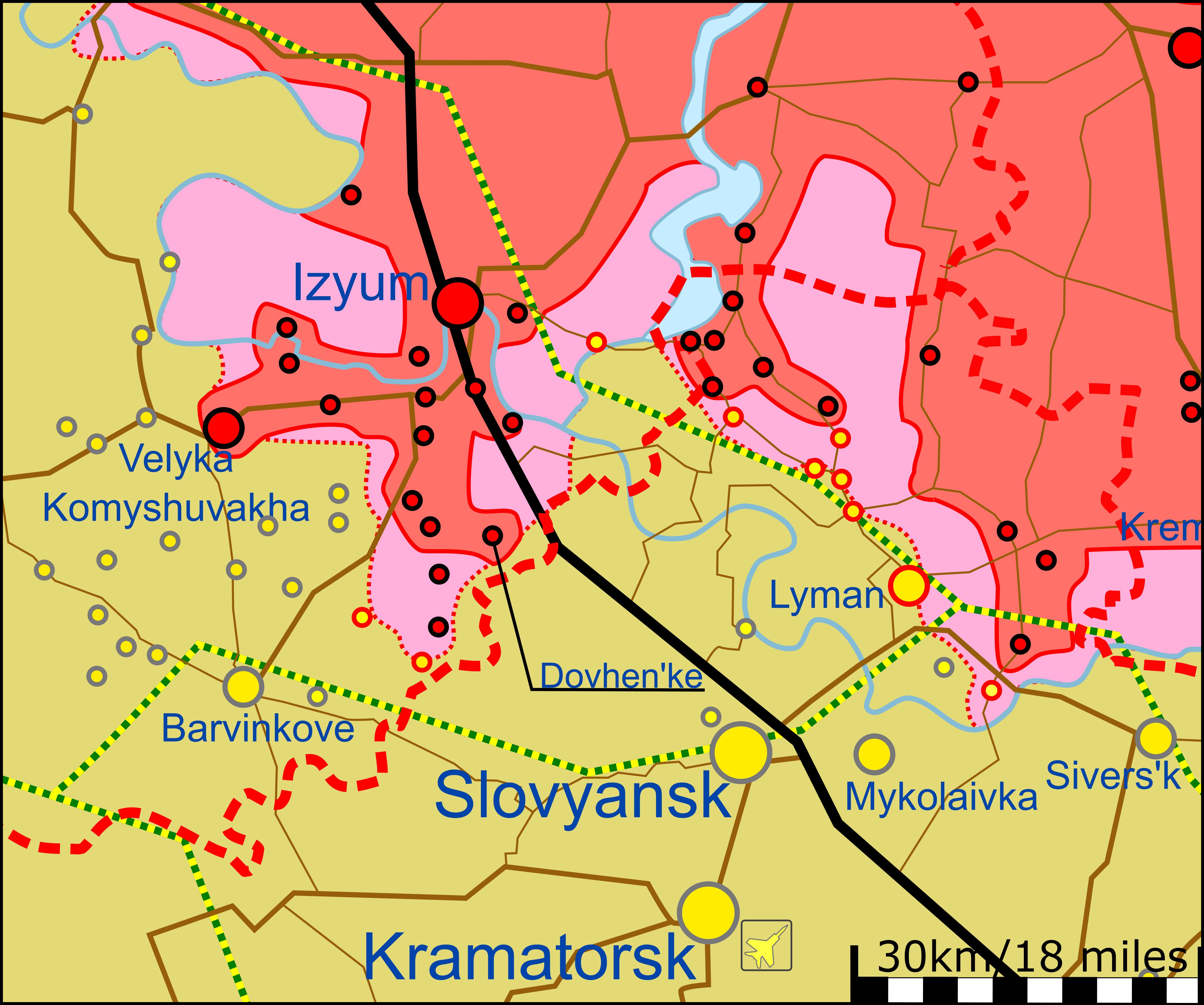 Карта боевых действий в Украине 15 мая || фото: @War_Mapper ©