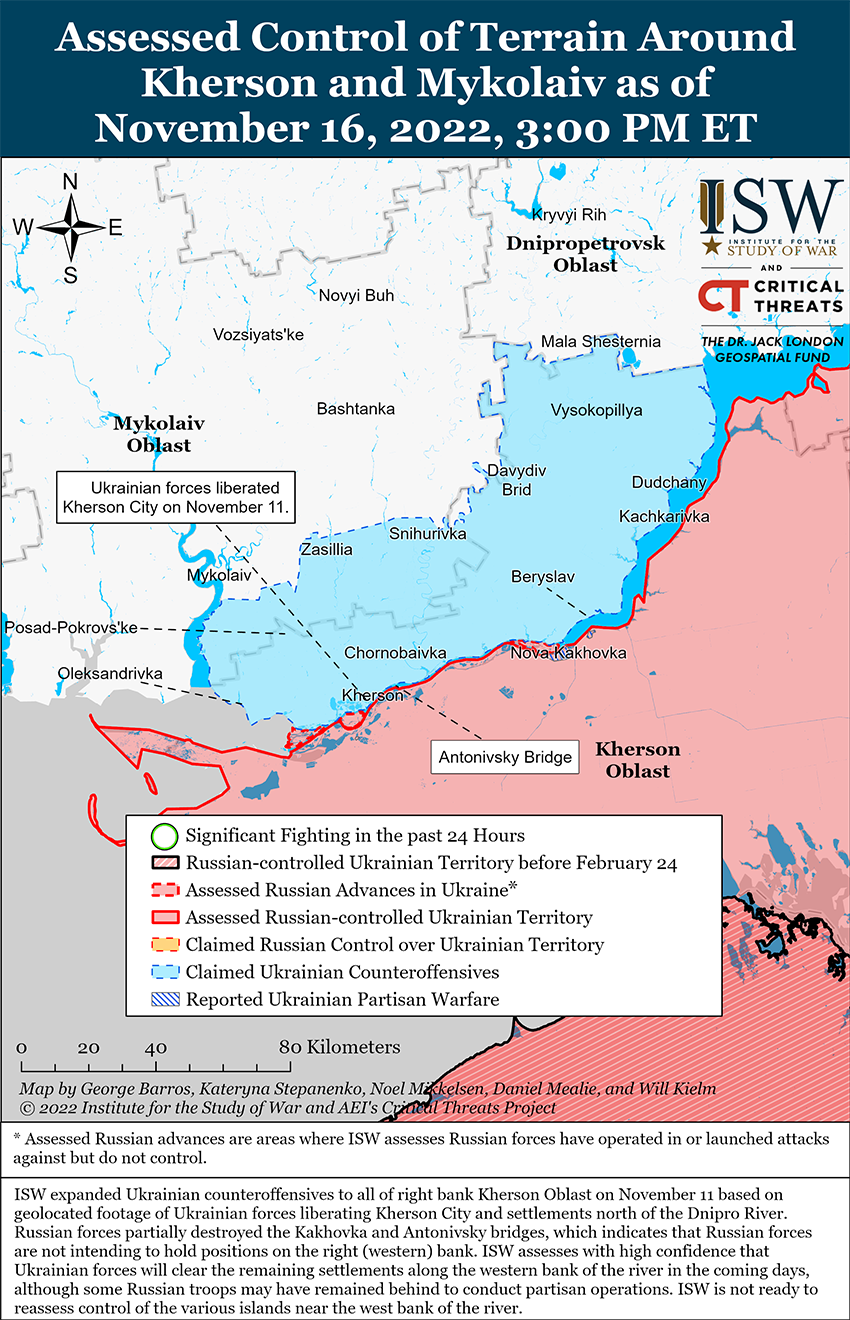 Карта боевых действий на Украине 17 ноября