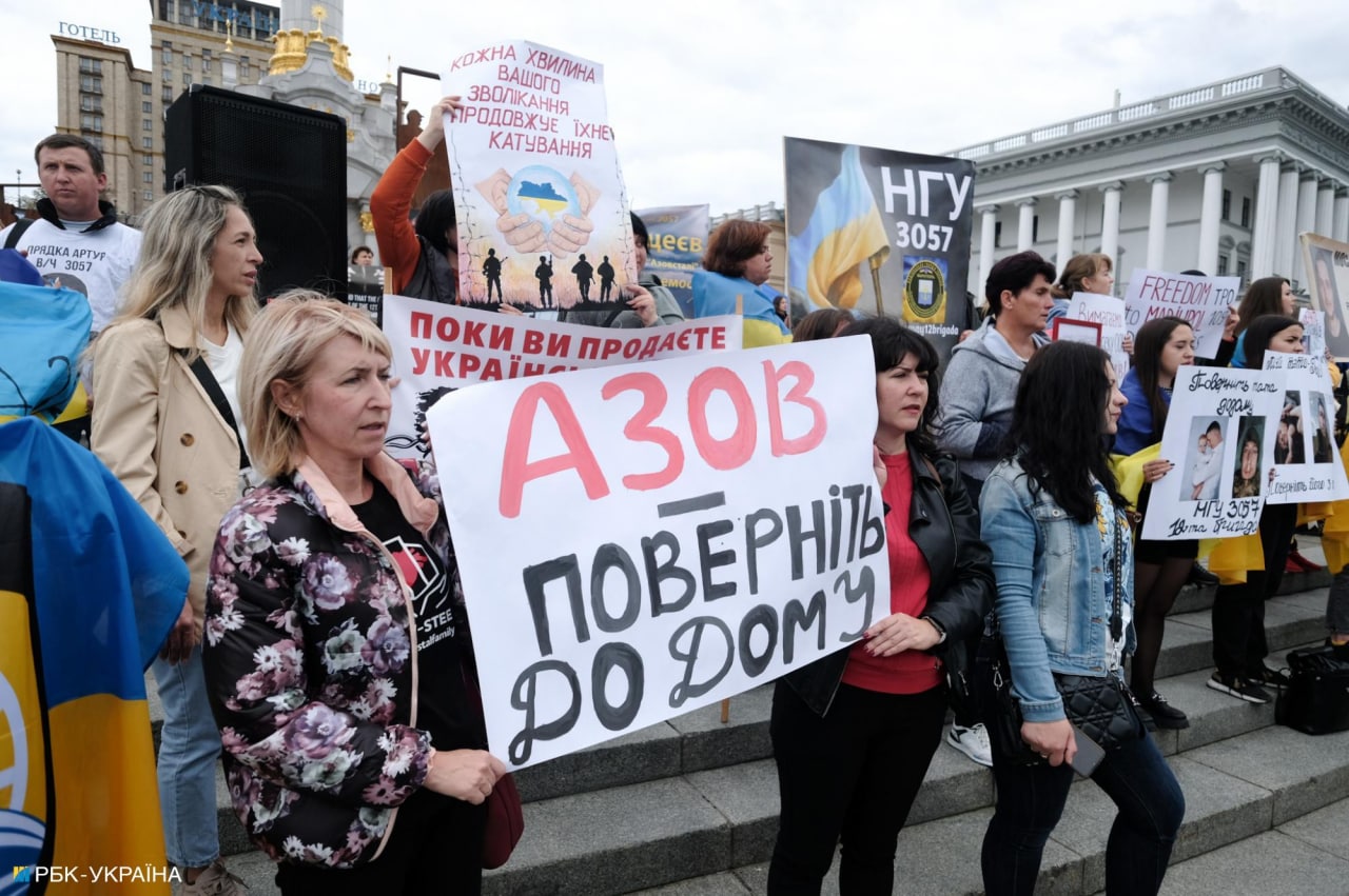 В Киеве провели акцию с призывом освободить военнопленных