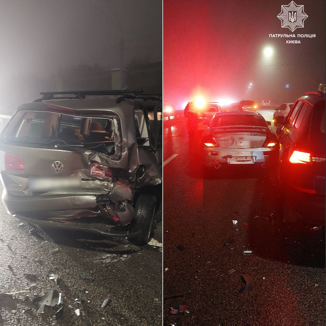 В Киеве водитель под хмельком спровоцировала тройное ДТП