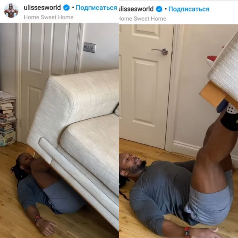 Бутылки с водой и диванные упражнения: как тренируются люди на карантине