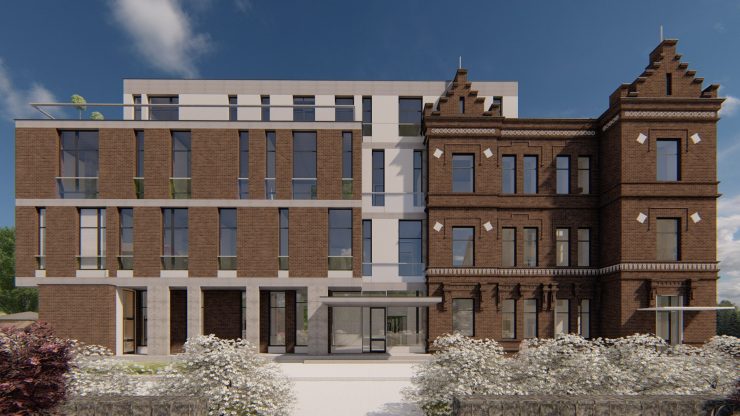 Так будет выглядеть здание с улицы Большой Житомирской. Фото: проектная компания "Урбан Дизайн"