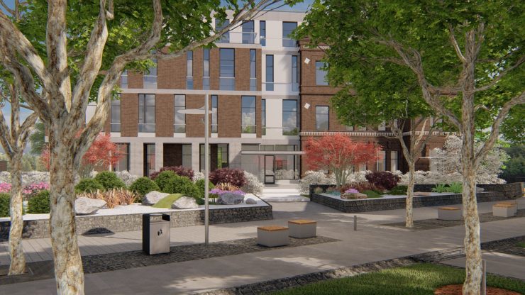 Проект сквера возле посольства. Фото: проектная компания "Урбан Дизайн"