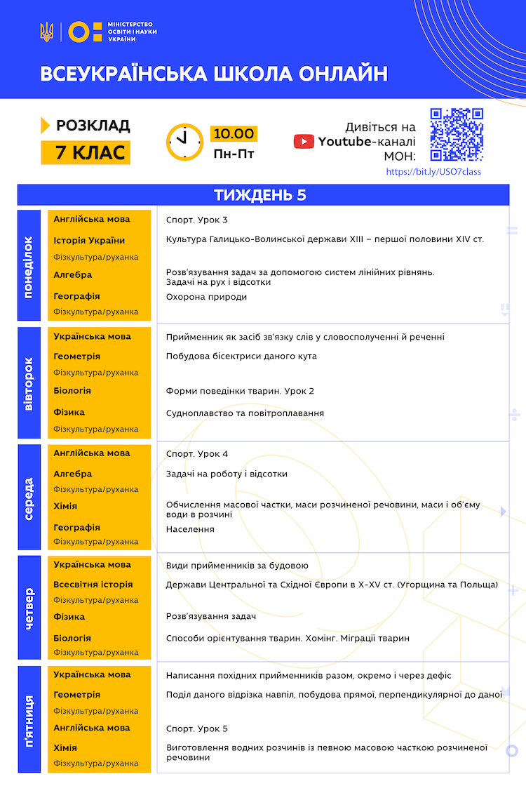 Школа онлайн:расписание уроков на эту неделю фото 3 2