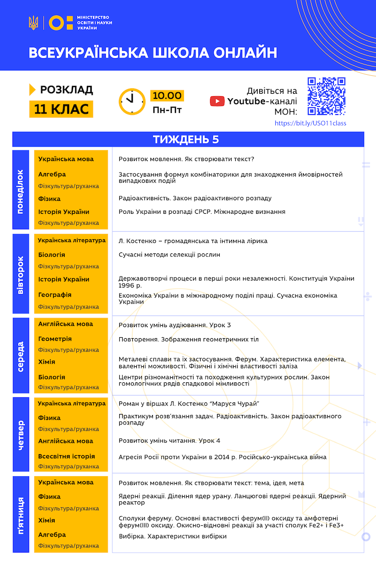 Школа онлайн:расписание уроков на эту неделю фото 7 6