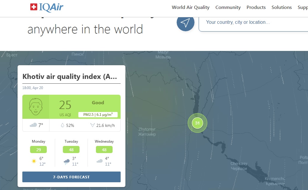 Чем я дышу: 5 сервисов для самостоятельной проверки качества воздуха 