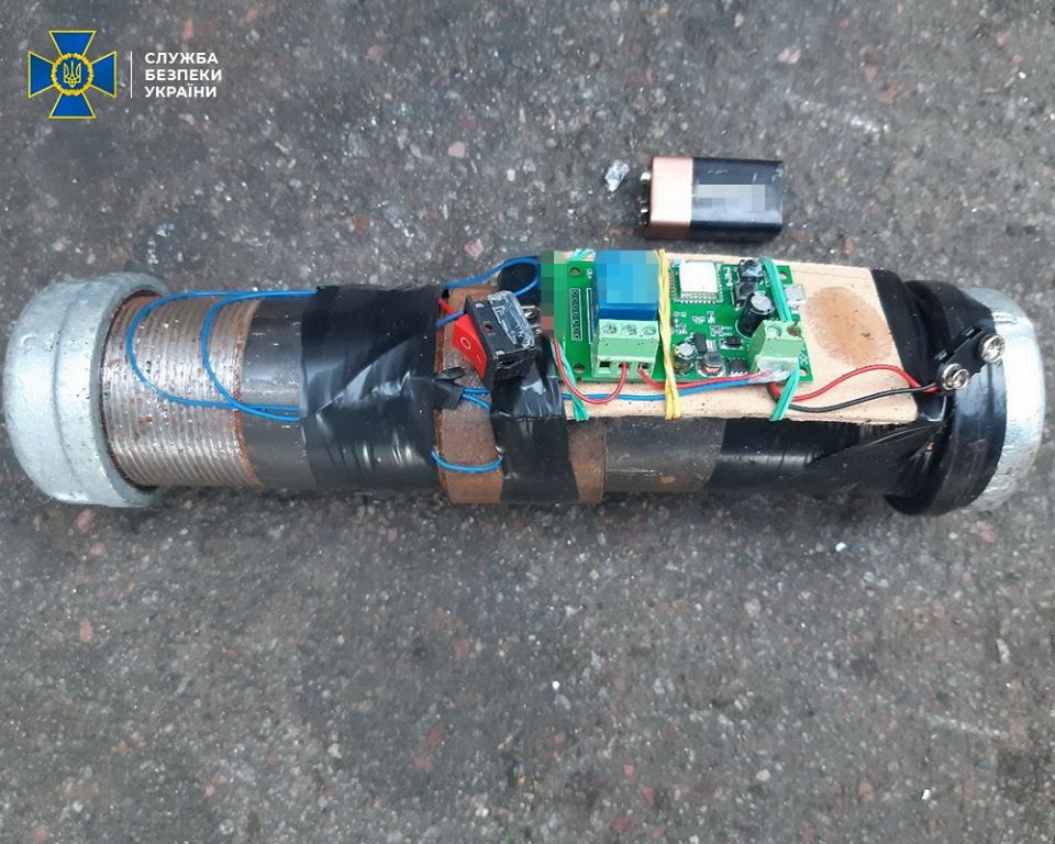 Взрывное устройство. Источник фото: СБУ