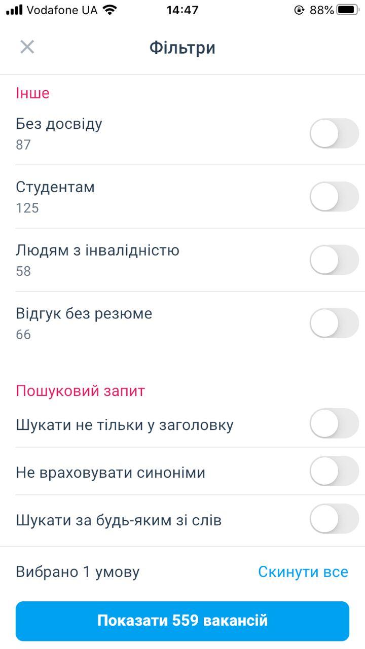 Довольно удобные фильтры. Источник фото: Vgorode