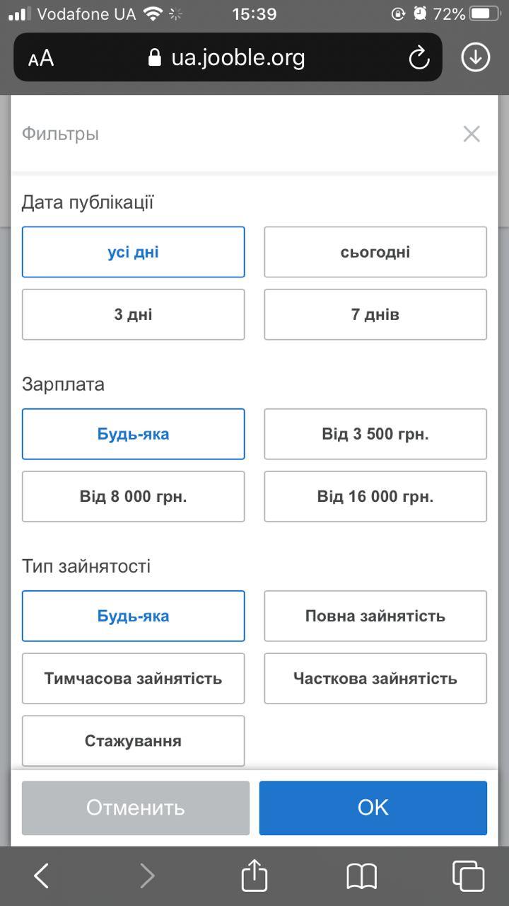 Вот такие можно выставлять фильтры. Источник фото: Vgorode