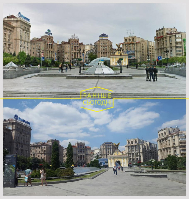 Вот так сейчас Выглядит Майдан независимости. Источник фото: Facebook-страничка Александра Смирнова