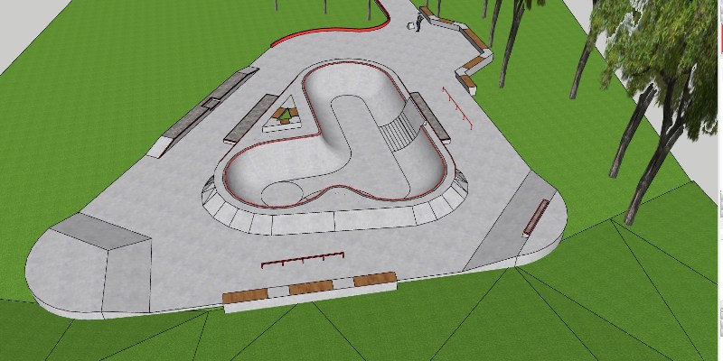 Схема будущего скейт-парка. Источник фото: Вечерний Киев