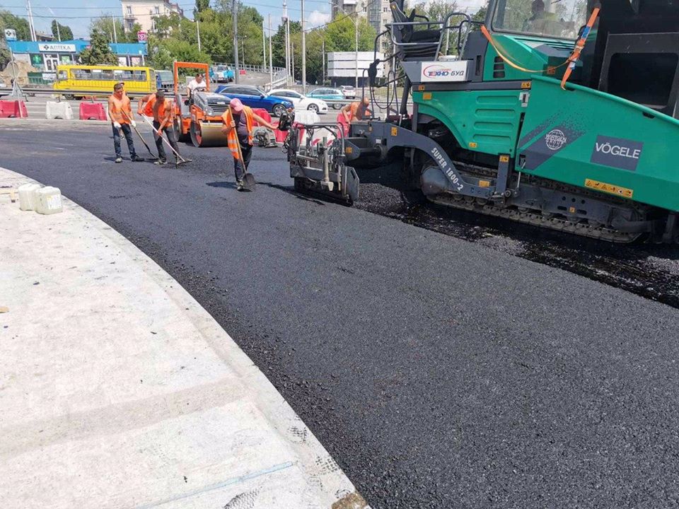 Кадр с места проведения работ. Источник фото: департамент транспортной инфраструктуры КГГА