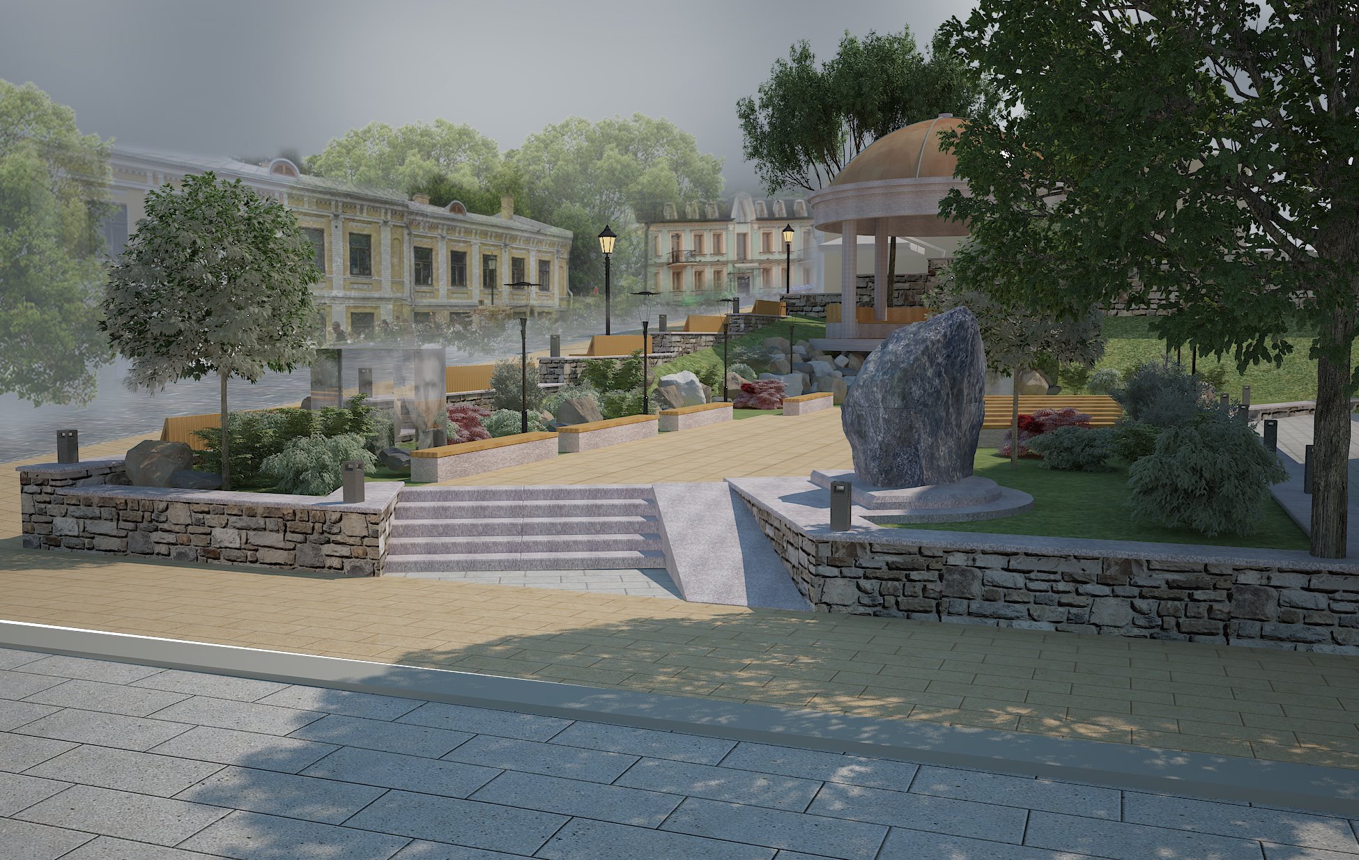 По-новому: в КГГА показали, как может выглядеть сквер имени Слипака  фото 2 1