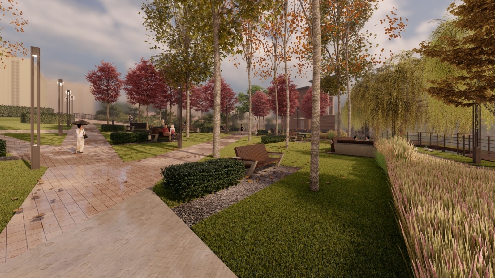 Новые дорожки и много зелени: как будет выглядеть обновленный парк имени Рыльского  фото 4 3