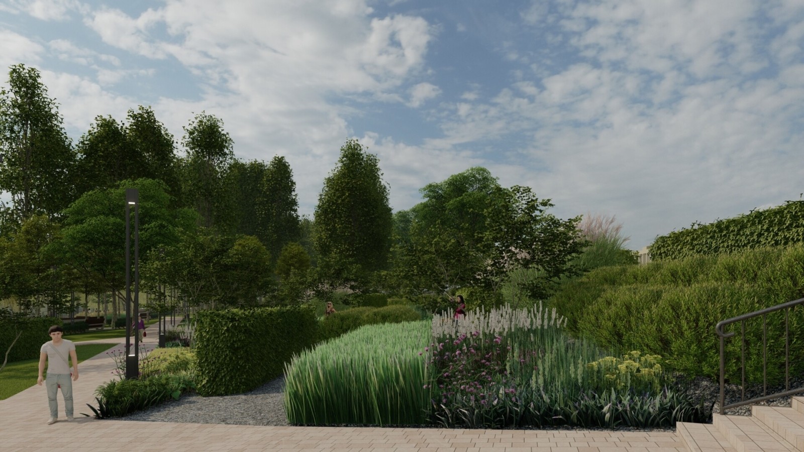 Новые дорожки и много зелени: как будет выглядеть обновленный парк имени Рыльского  фото 2 1