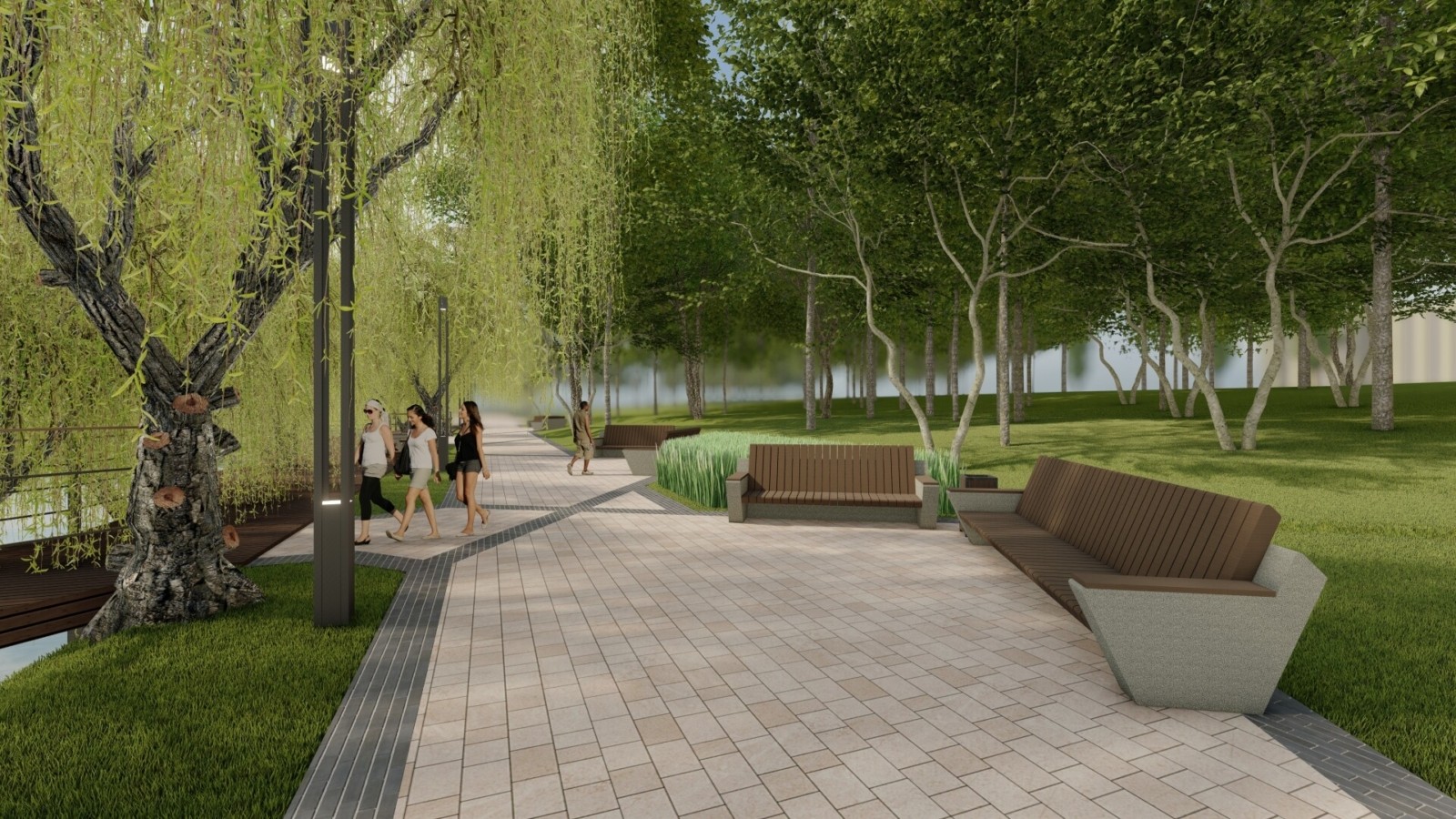 Новые дорожки и много зелени: как будет выглядеть обновленный парк имени Рыльского  фото 5 4