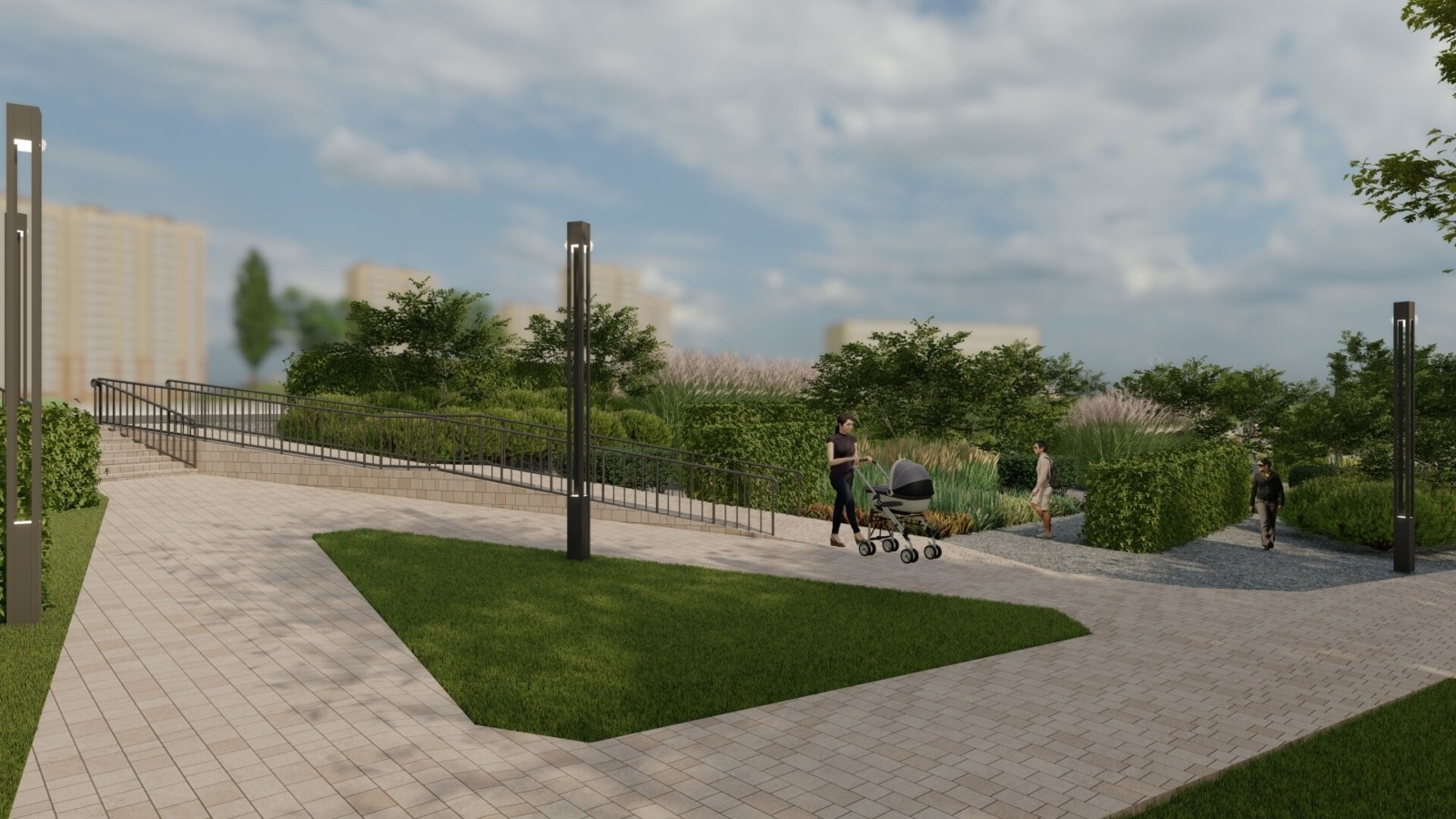 Новые дорожки и много зелени: как будет выглядеть обновленный парк имени Рыльского  фото 3 2