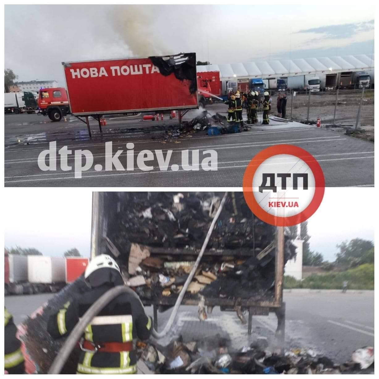 Ждать ли компенсации: в "Жулянах" загорелся прицеп с посылками "Новой Почты" фото 1