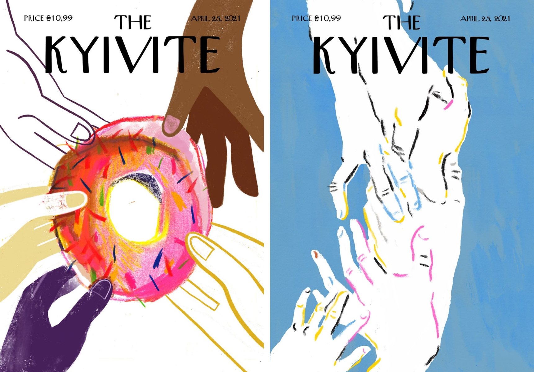 Картины "Киев после пандемии". Фото: Facebook Сергея Майдукова