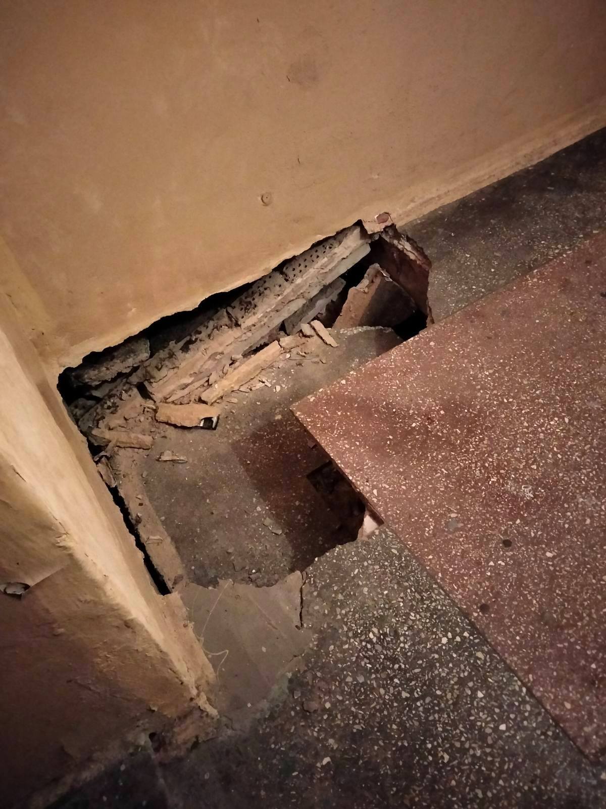 Состояние дома на проспекте Лобановского. Фото: Александра Лавриненко