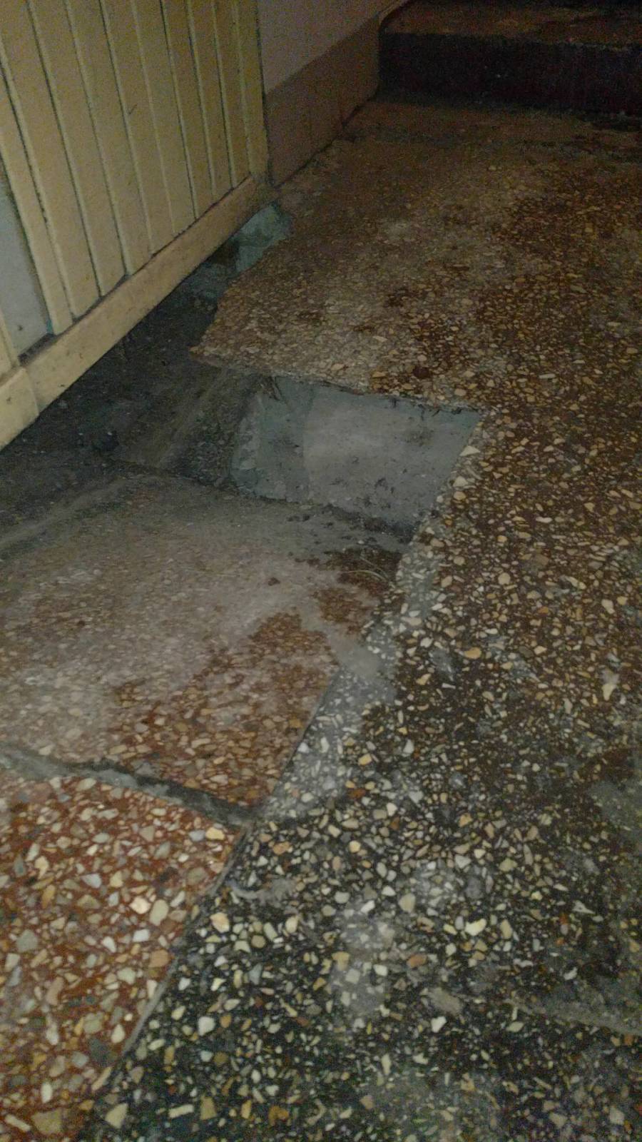 Состояние дома на проспекте Лобановского. Фото: Александра Лавриненко