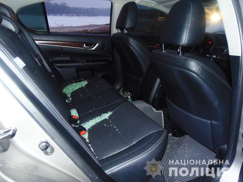 Угнанный Lexus. Фото: Полиция Киева