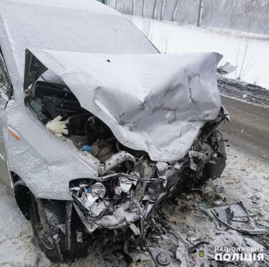Авария под Борисполем. Фото: Полиция Киевской области