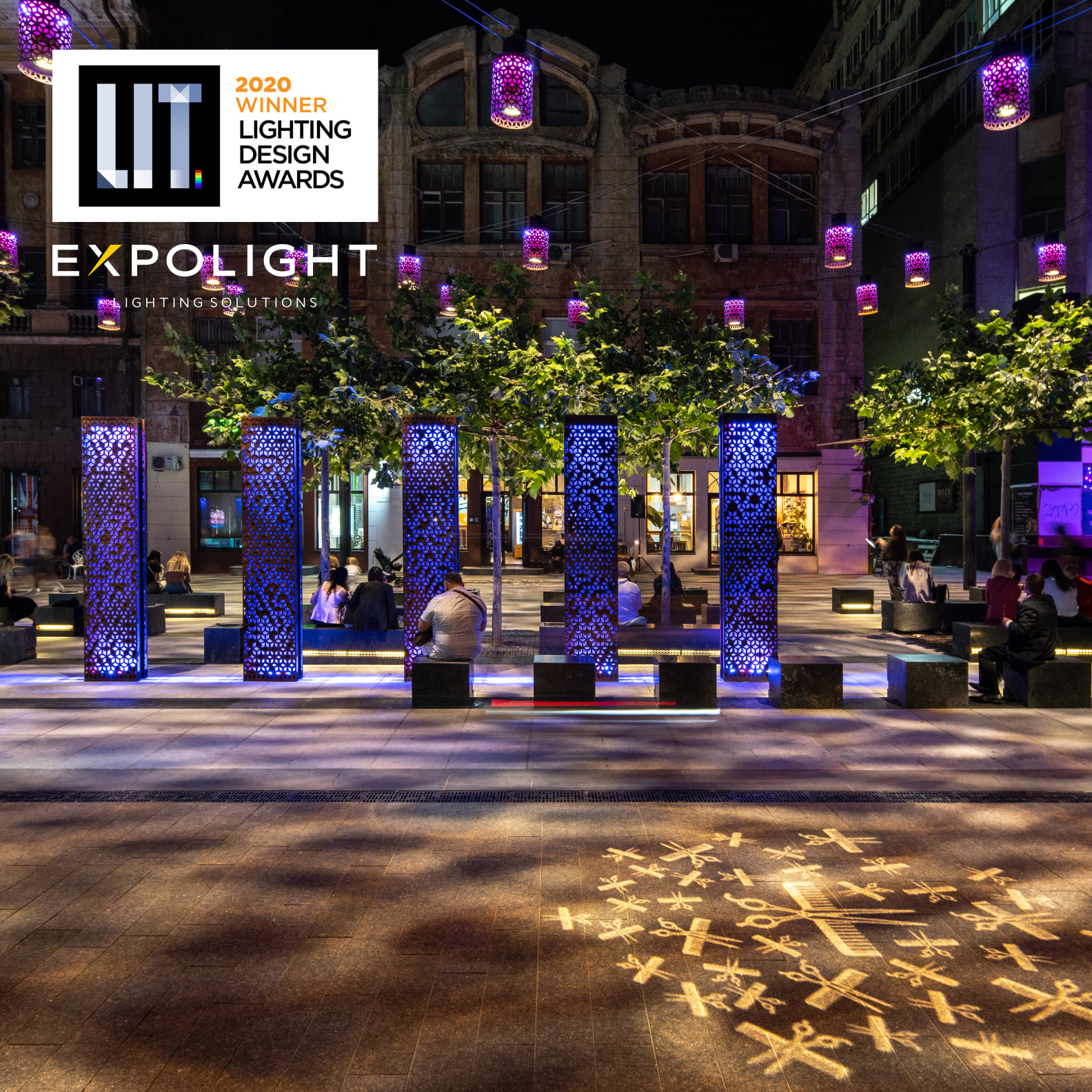 Бульвар искусств в Днепре. Фото: LIT Lighting Design Awards 2020