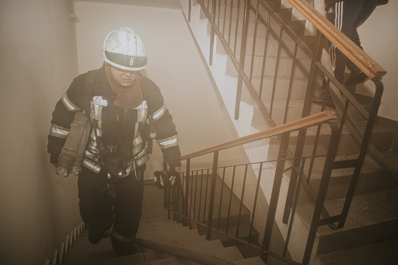 Пожар в Голосеевском районе. Фото: ГСЧС Украины