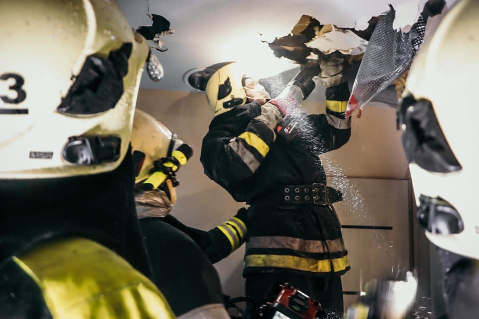 Пожар в доме престарелых. Фото: ГСЧС