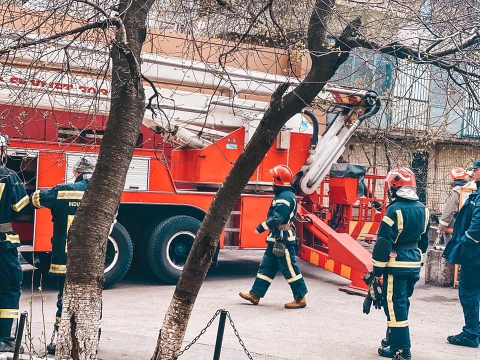 Обвал балкона. Фото: ГСЧС