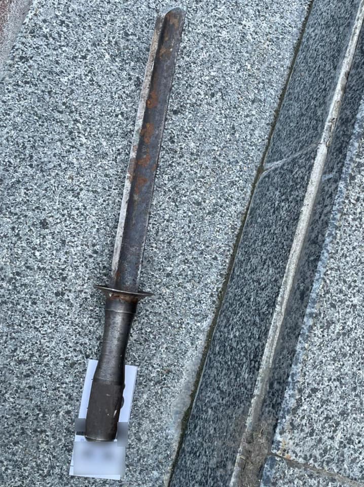 Перестрелка возле горсовета Вышгорода. Фото: Полиция Киевской области