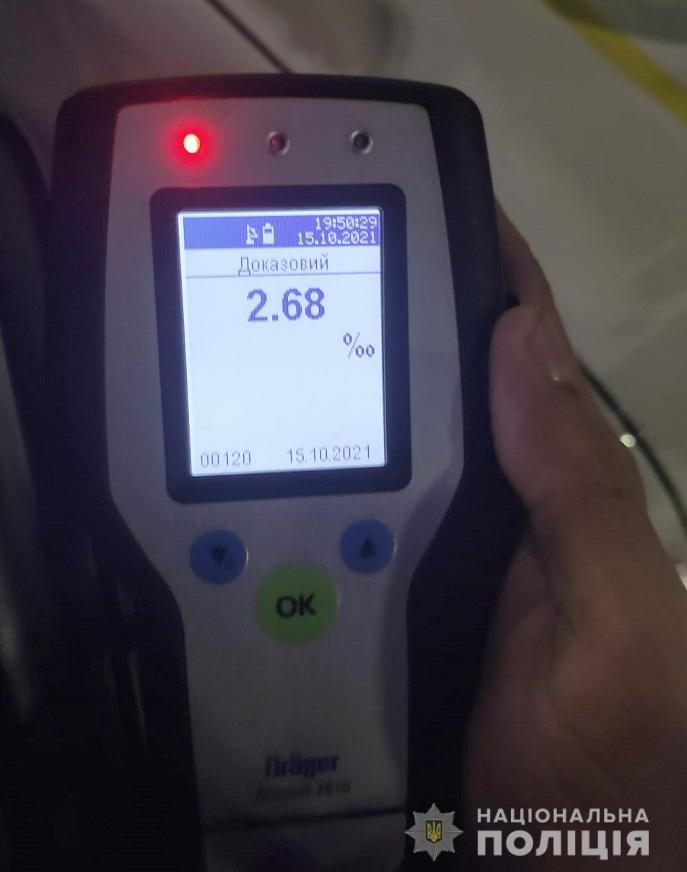 Пьяное ДТП. Фото: Полиция Киева