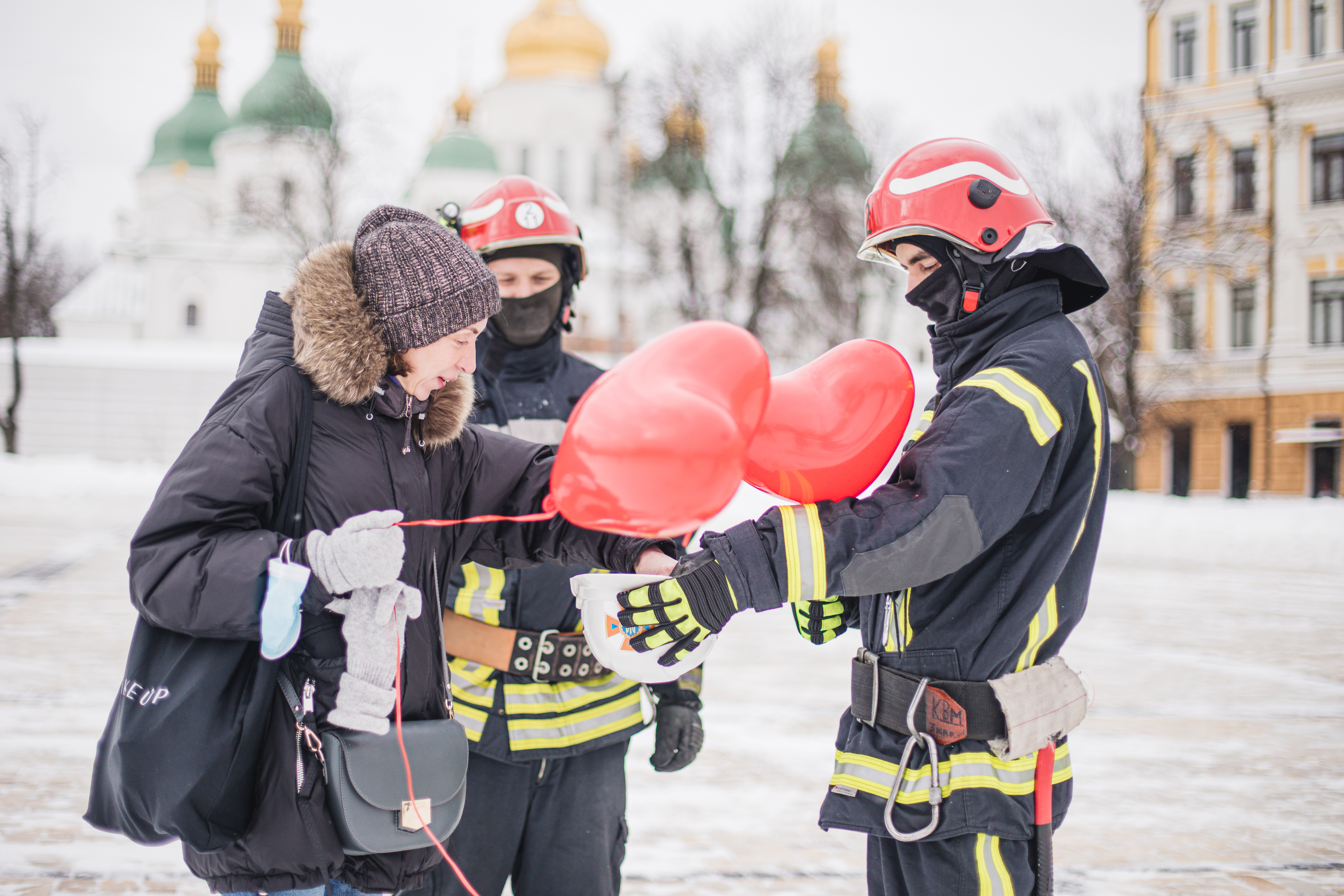 Сюрприз пожарных для киевлян. Фото: ГСЧС