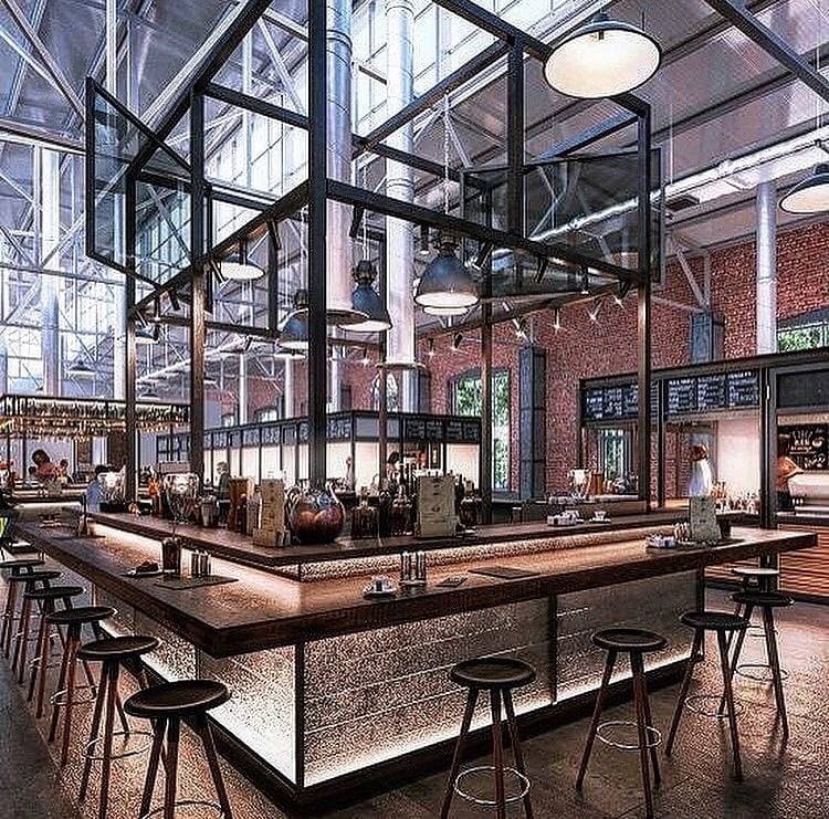 На Осокорках собираются открыть новый фудхол с ресторанами, кальянами и террасой. Фото: Instagram