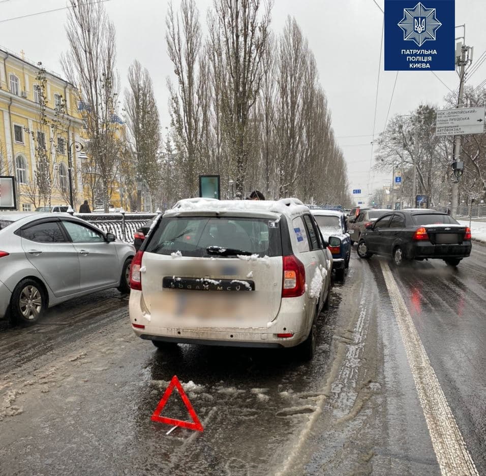 ДТП на бульваре Тараса Шевченко. Фото: Патрульная полиция