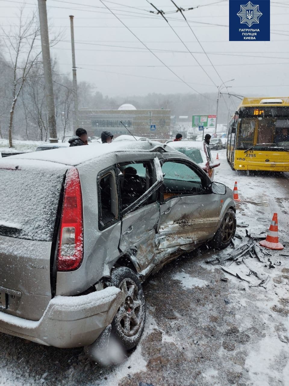ДТП на улице Щусева. Фото: Патрульная полиция