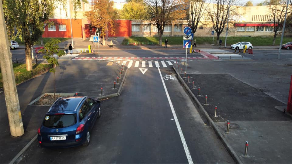 Новая велодорожка. Фото: Facebook Александра Густелева 