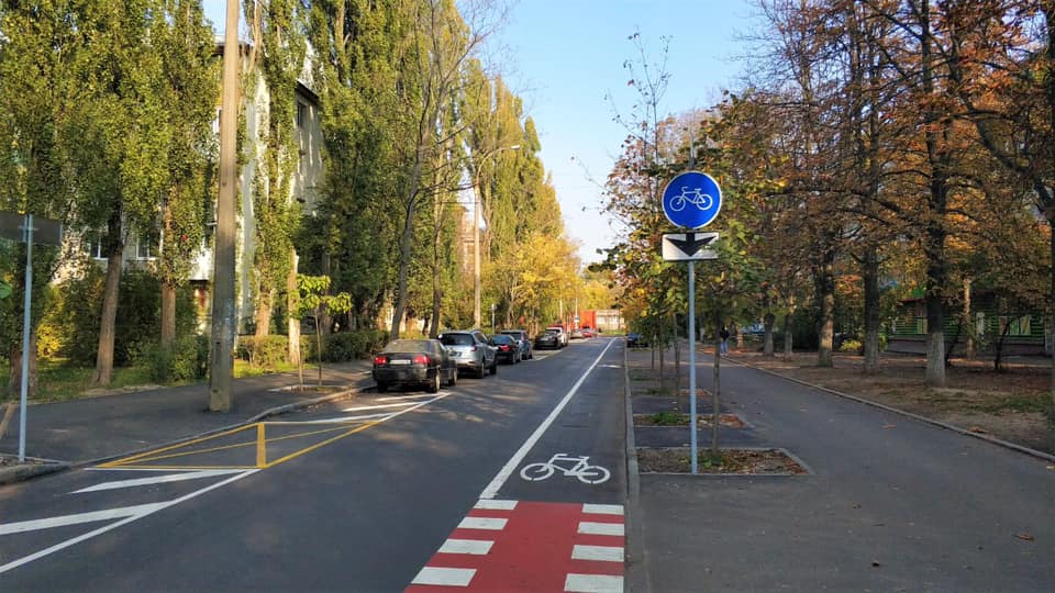 Новая велодорожка. Фото: Facebook Александра Густелева 