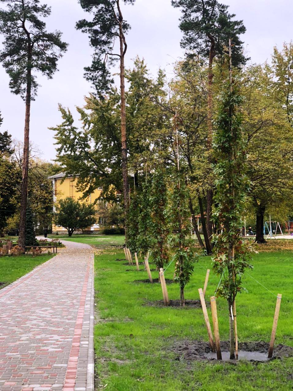 Сквер на ДВРЗ. Фото: "Киевзеленбуд"